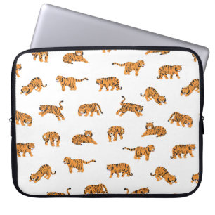 Japanse tijgerdierdoodle naadloze hand laptop sleeve