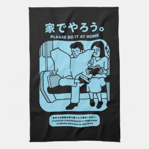 Japanse Tokyo metro openbare advertentie Theedoek