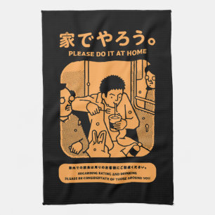 Japanse Tokyo metro openbare advertentie Theedoek