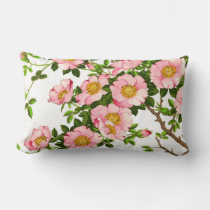 Japanse torenbloesems, roze en goud Kussen