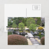 Japanse tuin 日 庭 園 briefkaart (Voorkant / Achterkant)