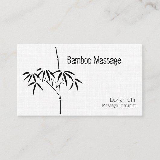 Japanse tuin Bamboo Visitekaartje (Voorkant)