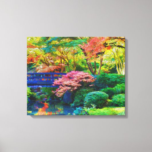 Japanse tuin canvas afdruk (Voorkant)