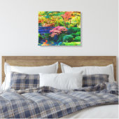 Japanse tuin canvas afdruk (Insitu (Slaapkamer))