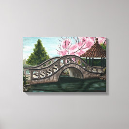 Japanse Tuin Canvasprint Canvas Afdruk