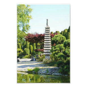 Japanse Tuin Foto Afdruk