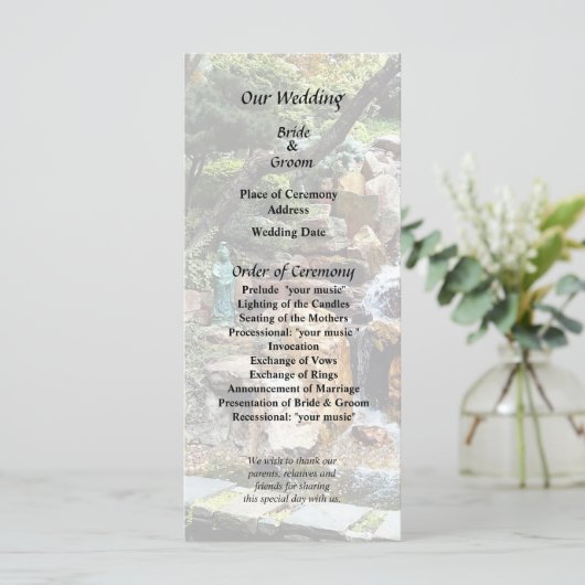 Japanse tuin in de herfst programma (Staand voorkant)