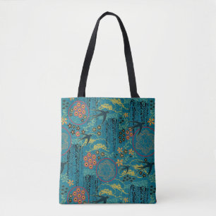 Japanse tuin in het Blauwgroen Draagtas