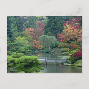 Japanse tuin in het Washington Park Briefkaart
