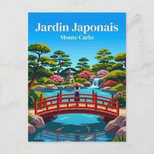 Japanse Tuin (Jardin Japonais) Monaco Briefkaart