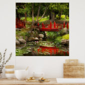 Japanse tuin - Meditatie Poster (Keuken)