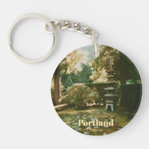 Japanse Tuin, Portland, Oregon Souvenir Sleutelhanger