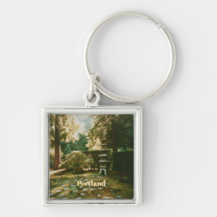 Japanse Tuin, Portland, Oregon Souvenir Sleutelhanger