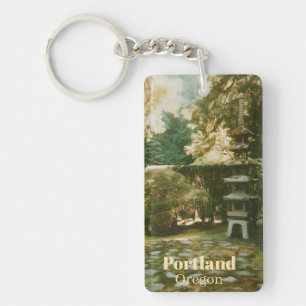 Japanse Tuin, Portland, Oregon Souvenir Sleutelhanger