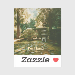 Japanse Tuin, Portland, Oregon Souvenir Sticker