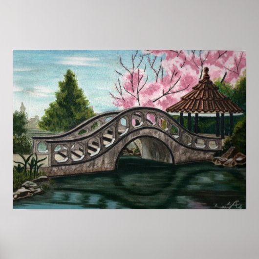 japanse tuin poster (Voorkant)