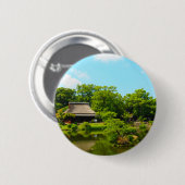 Japanse tuin ronde button 5,7 cm (Voorkant /achterkant)