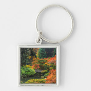 Japanse tuinen in de herfst in Portland, Oregon 5 Sleutelhanger