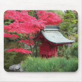 Japanse tuinkreeft en rode mantels muismat (Voorkant)