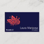 Japanse tuinvlinder visitekaartje (Voorkant)