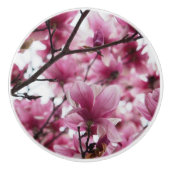 Japanse Tulip Floral Ceramic Knob Keramische Knop (Voorkant)