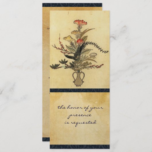  Japanse uitnodiging tot inschrijving in het stroo (Voorkant / Achterkant)