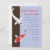 Japanse uitnodiging tot weddenschap tussen Koi en  (Voorkant)