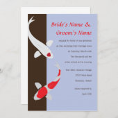 Japanse uitnodiging tot weddenschap tussen Koi en  (Voorkant / Achterkant)