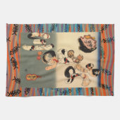 Japanse Ukiyo-e Catfish Wave Art Theedoek (Horizontaal)