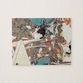 Japanse  ukiyo-e geisha legpuzzel (Horizontaal)