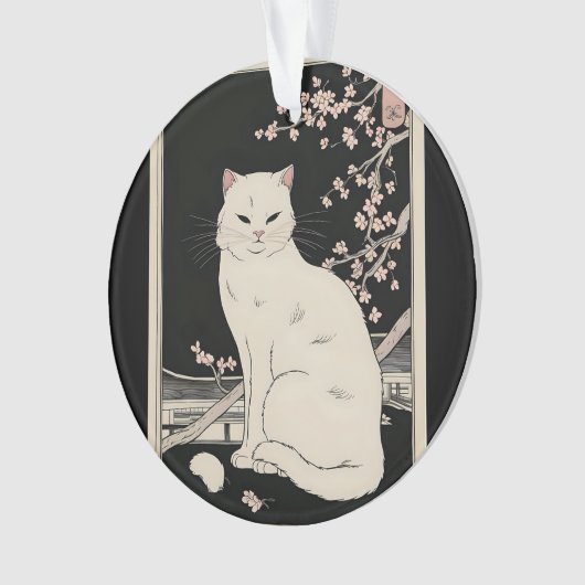 Japanse ukiyo e kat kunst ornament (voorkant)