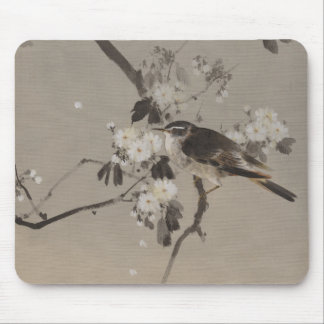 Japanse ukiyo-e schilderij van een vogel Muismat