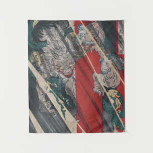 Japanse Ukiyo-e Yokai Ibaraki Demon van Yoshitoshi Wandkleed
