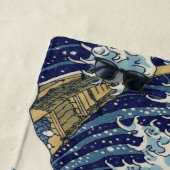 japanse ukiyo is de grote golf strandlaken (In situ)