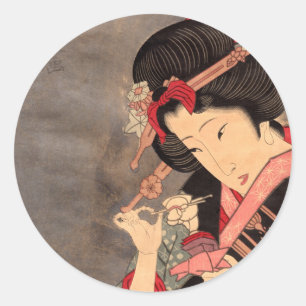 Japanse Ukiyoe Art vol. 2 Ronde Sticker