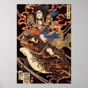 Japanse ukiyoe-kunst poster