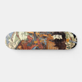 Japanse ukiyoe-kunst skateboard (Horizontaal)