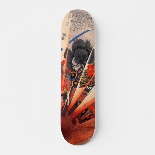Japanse ukiyoe-kunst skateboard (Voorkant)
