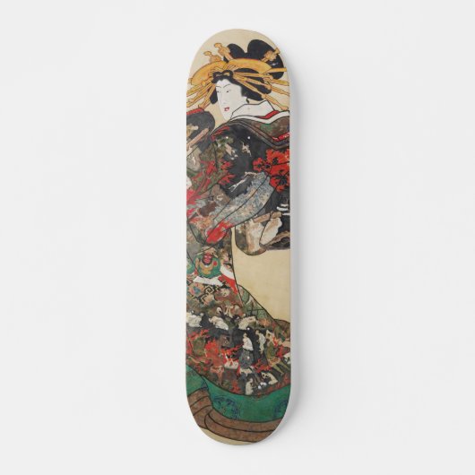 Japanse ukiyoe-kunst skateboard (Voorkant)