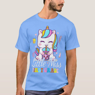 Japanse Unicorn Kawaii Boba Tea Little Miss First T-shirt