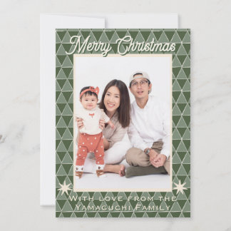 Japanse Uroko Patroon Kerst Foto  Feestdagenkaart