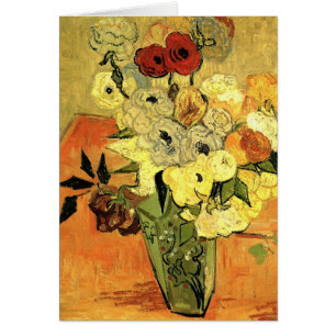 Japanse Vaas, Rozen, Anemonen door Vincent van Gog