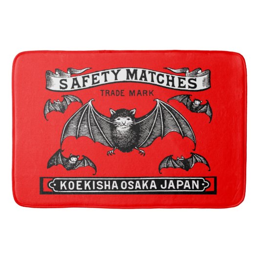 Japanse Veiligheid Wedstrijden Art Bats Badmat (Voorkant)