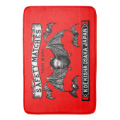 Japanse Veiligheid Wedstrijden Art Bats Badmat (Voorkant Verticaal)