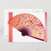 Japanse ventilatordecoratie — briefkaart (Voorkant / Achterkant)
