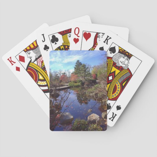 Japanse vijver van E.A. Schneider Pokerkaarten (Achterkant)