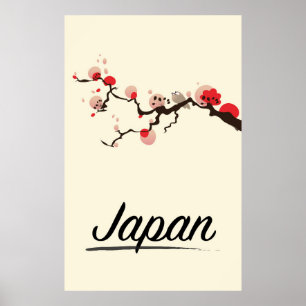 Japanse vintage-poster. poster