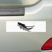 Japanse vis bumpersticker (Op auto)