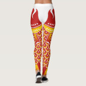 Japanse vis Koinobori gepatterd Leggings (Achterkant)