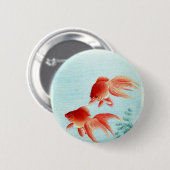  Japanse visdruk Ronde Button 5,7 Cm (Voorkant /achterkant)